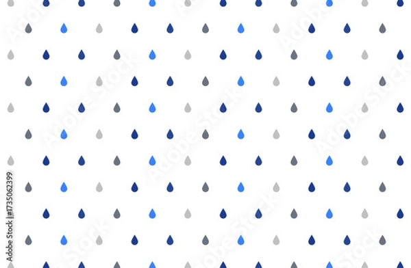 Fototapeta ビビッドカラードロップ シームレスパターン 背景