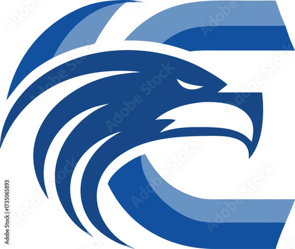 Fototapeta Logo of the College of the Crescent featuring a crescent moon and academic symbols in a modern design.