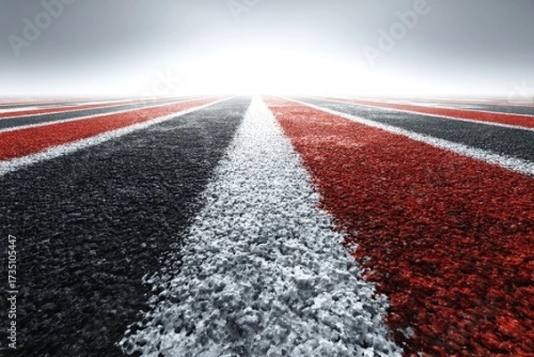 Obraz Abstract Racing Track Perspective