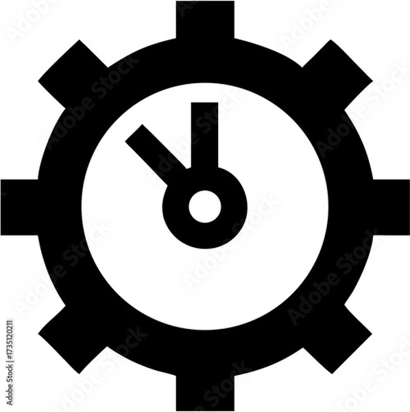 Fototapeta Time Management System Clockwork Automation Cogwheel Mechanism Performance Productivity