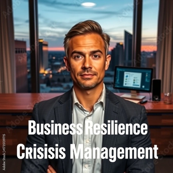 Obraz man with laptop computer