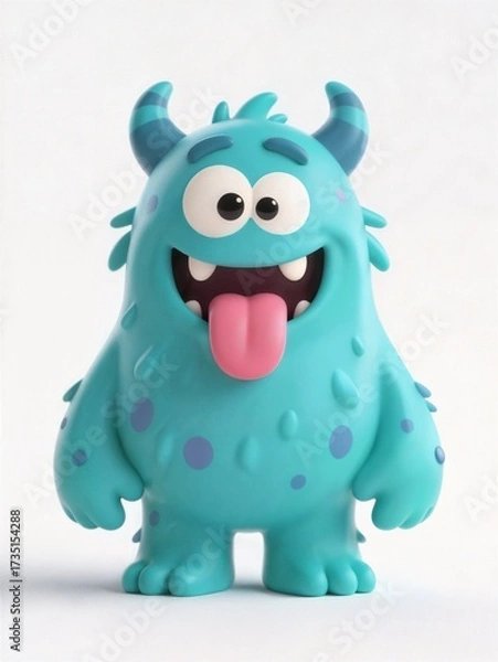 Obraz 3D colorful cute monster