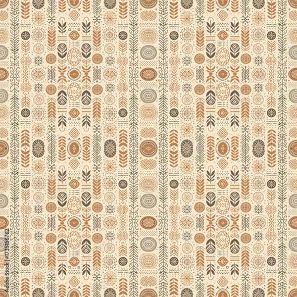 Fototapeta seamless retro pattern