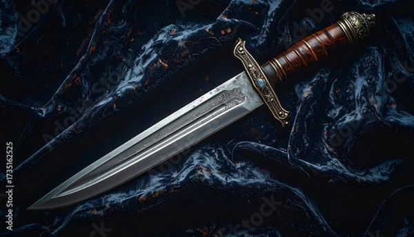 Obraz Ornate dagger on velvet.