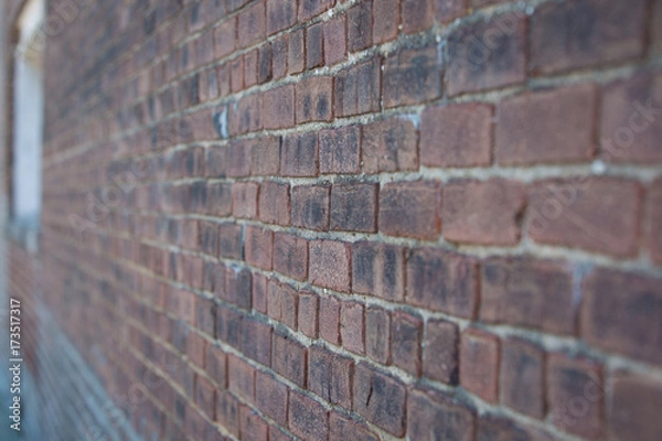 Fototapeta Brick wall perspective
