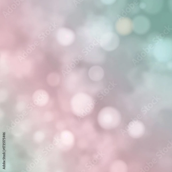 Fototapeta Soft pastel gradient background in pink and green tones  