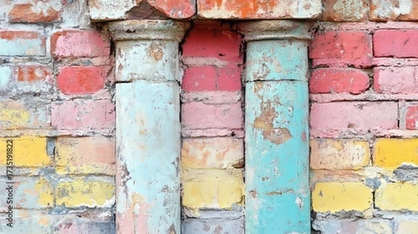 Obraz Colorful Abstract Wall Mural