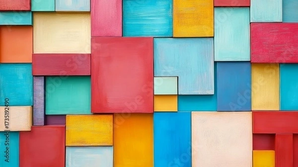 Obraz Colorful Abstract Wall Mural