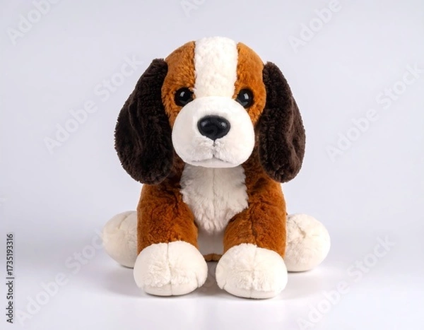 Obraz Plush dog toy, sitting pose