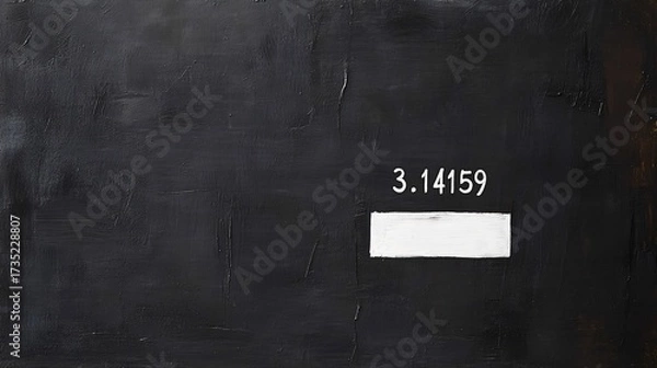 Fototapeta Mathematical concepts presentation classroom blackboard educational environment close-up view creative expression