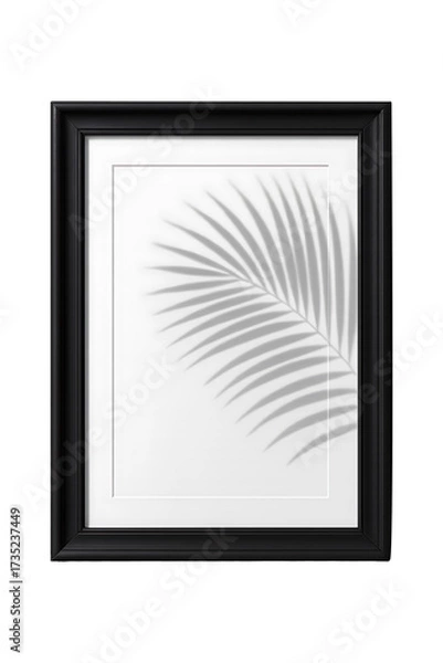 Fototapeta Black Frame with Shadows High quality Realistic image.
