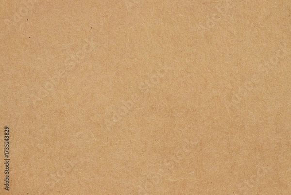 Fototapeta Brown cardboard sheet abstract background, texture of sepia color kraft paper with vintage pattern for design art work.