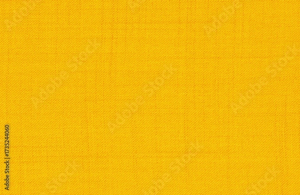 Fototapeta Yellow linen fabric cloth texture background, seamless pattern of natural textile.