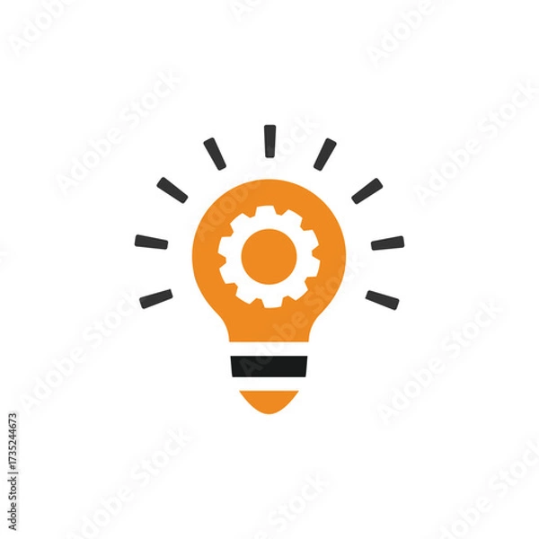 Fototapeta creative light bulb idea