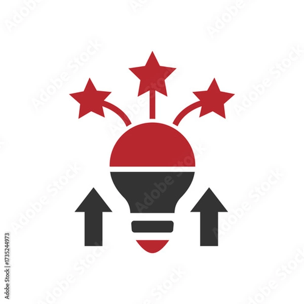 Obraz red star icon