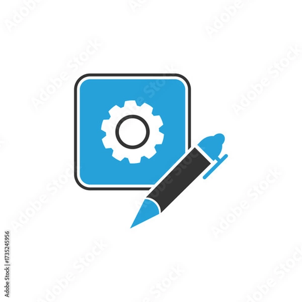 Obraz pencil and gears