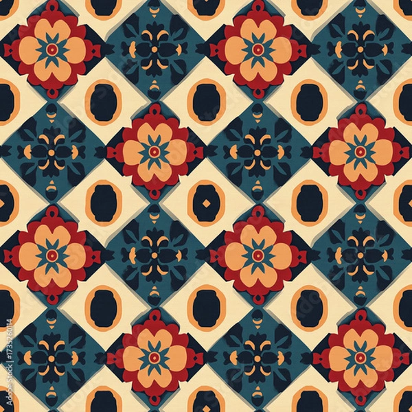 Fototapeta Tibet Pattern Element Chart Minimalist Minimalist Symmetry