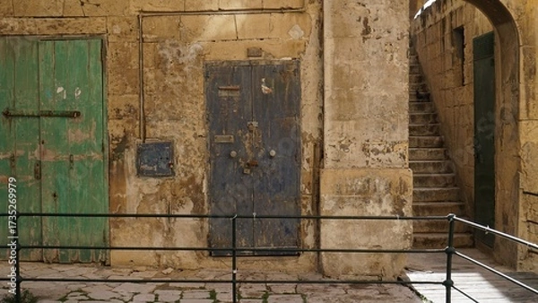 Obraz Vecchia porta in metallo