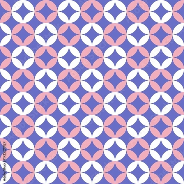 Obraz Lavender and violet geometric abstract circle pattern