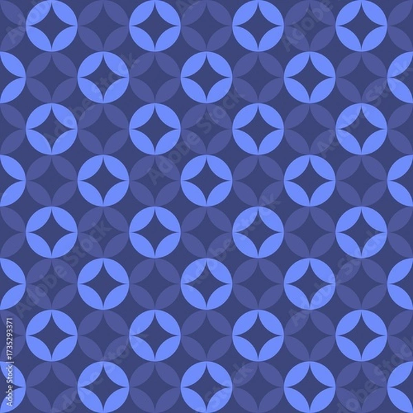 Obraz Orange geometric abstract circle design background