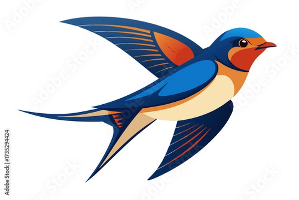 Obraz Blue bird flying