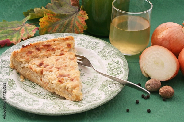 Obraz Ciasto cebulowe i Federweisser