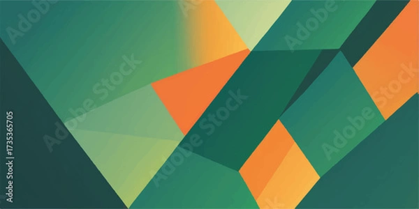 Fototapeta Abstract geometric colorful background illustration with a seamless pattern of triangles for business growth charts