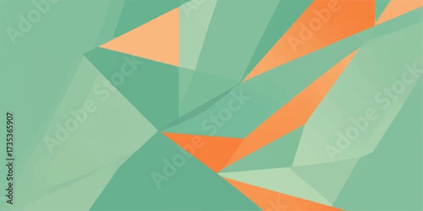 Fototapeta Colorful seamless vector geometric triangle pattern design for abstract business illustration