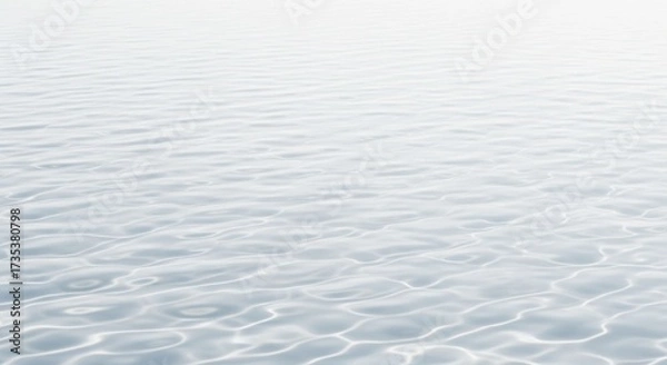 Fototapeta 3d icon of gentle ripples on the surface of calm, clear water, creating a serene and tranquil abstract background