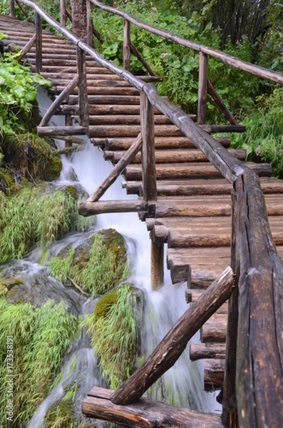 Obraz Walk on the waterfall