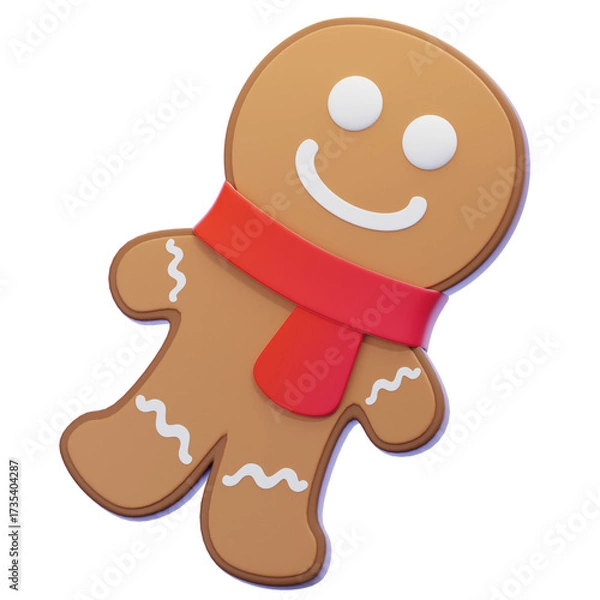 Obraz gingerbread 3D Icon