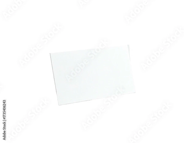 Fototapeta Isolated white rectangle slightly angled against a solid black background
