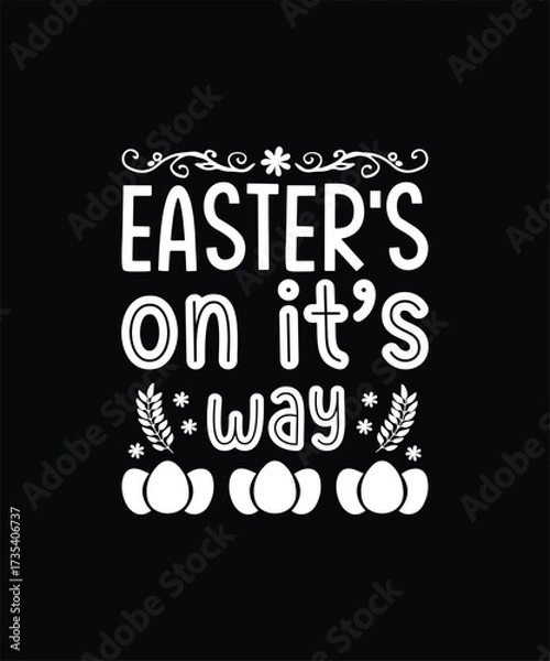 Obraz Easter on its way with decorative elements and eggs