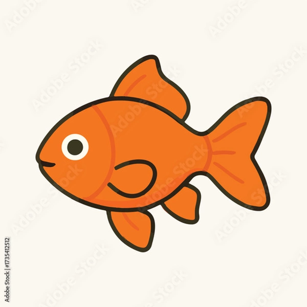 Obraz Unique fish vector illustration