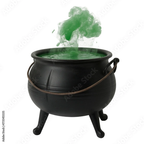Obraz Brew up some magic with this bubbling cauldron, perfect for Halloween!