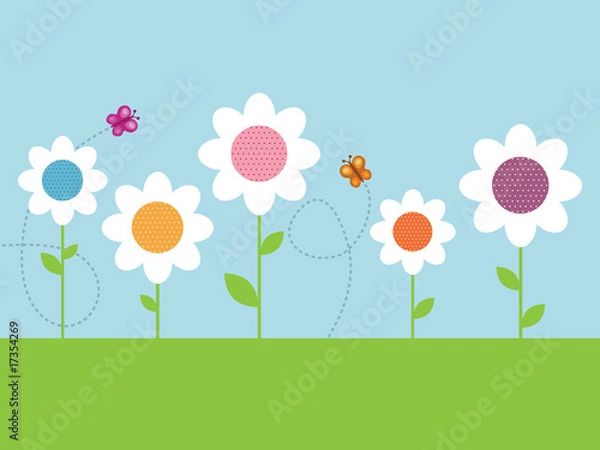 Obraz polka dot daisies