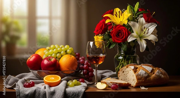 Obraz still life with fruits and vegetables