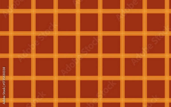 Obraz 	
Autumn grid background seamles pattern. Perfect for creating fall retro vibe design. Use for backdrops, packaging, scrapbooking, and any project needing a warm, traditional feel