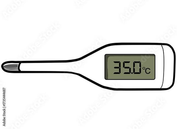 Obraz Simple and realistic thermometer illustration