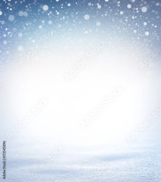 Obraz Miękki śnieg w tle