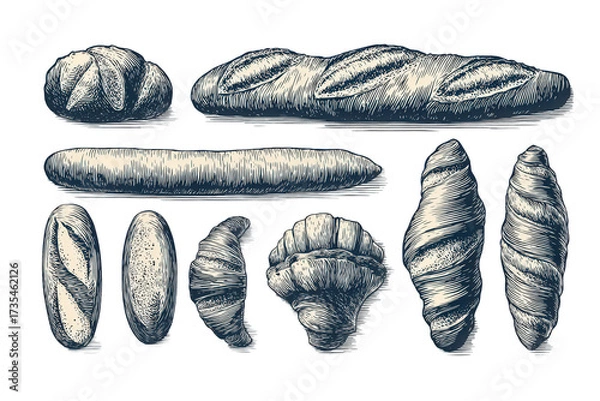 Fototapeta Assorted Navy Blue and Cream Rock Formations on Black Background Stone Collection Rough Texture Varied Shapes Geology Education Rock Pile Decorative Element Dark Backdrop