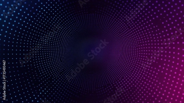 Fototapeta Abstract Tunnel of Dots