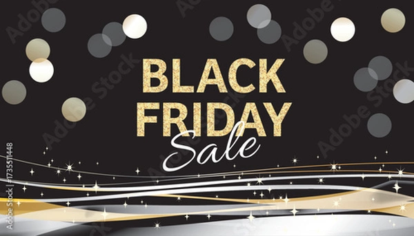 Obraz ブラックフライデーのバナーデザイン