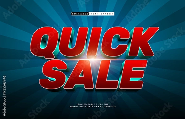 Fototapeta quick sale editable text effect