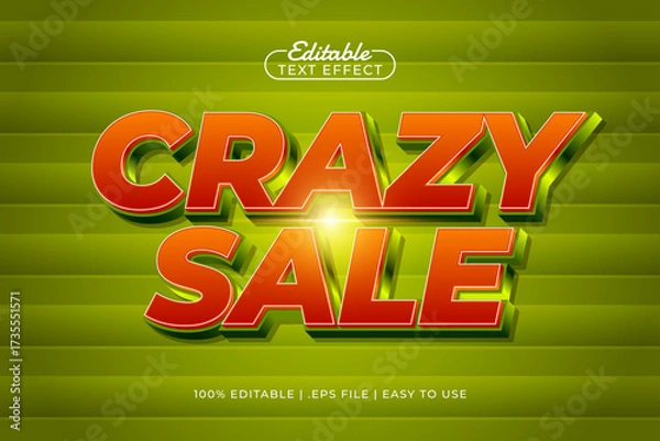 Obraz crazy sale editable text effect