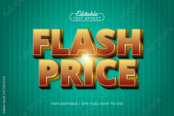 Obraz flash price editable text effect