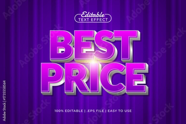 Obraz best price editable text effect