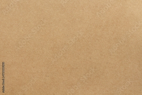 Fototapeta Cardboard sheet texture background, pattern of brown kraft paper with vintage style.