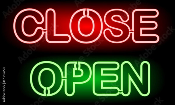Obraz Neon store sign