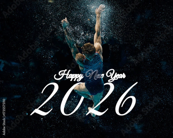 Fototapeta Crystal Clear 2026 with Athlete Reaching Physical Peak